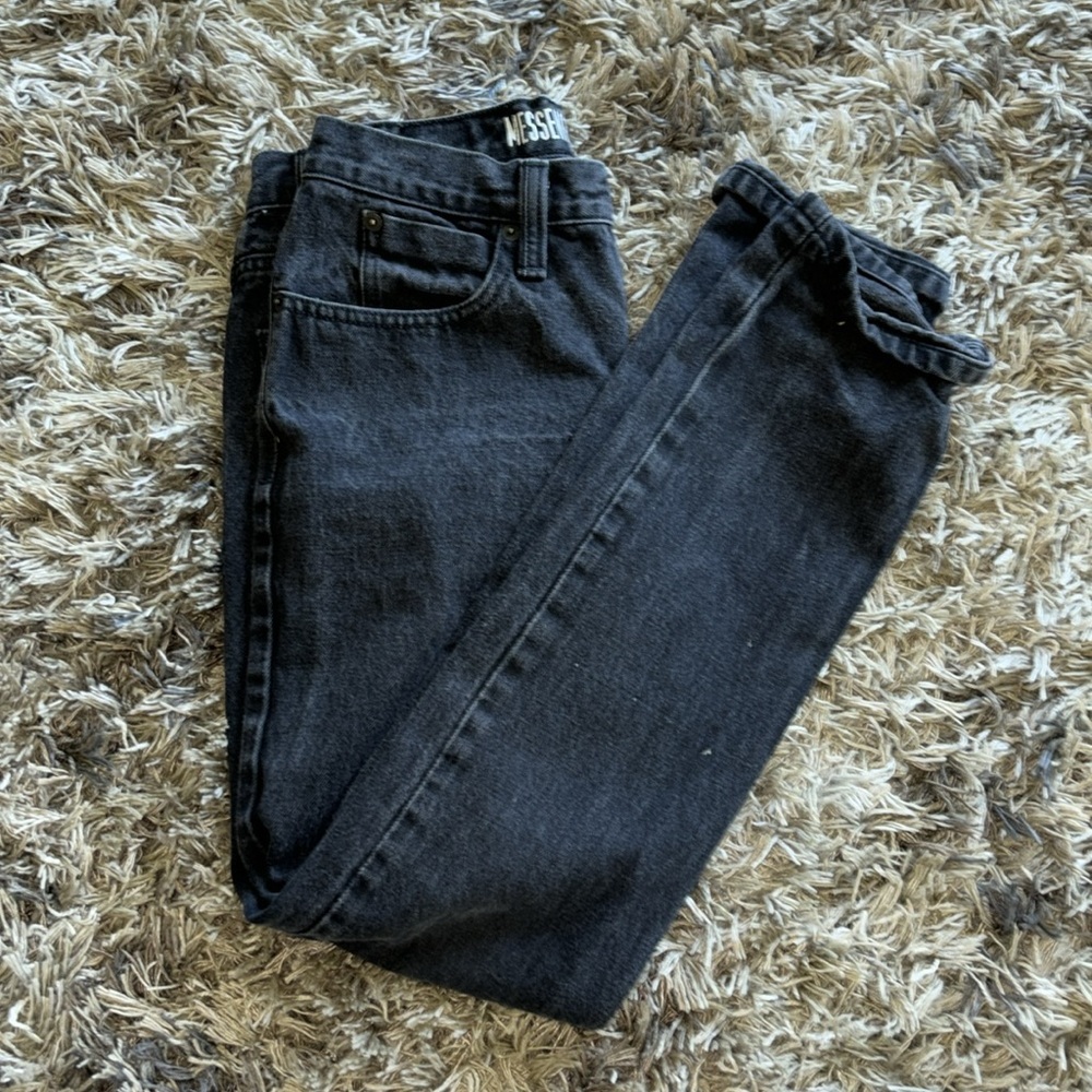 🌸Black Skinny Messenger Jeans - Picture 2 of 4